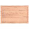 vidaXL Table Top Light Brown 100x60x(2-6)cm Treated Solid Wood Live Edge
