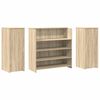 vidaXL Reception Desk Sonoma Oak 180x50x103.5 cm Engineered Wood