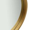 vidaXL Wall Mirror with Strap 50 cm Gold