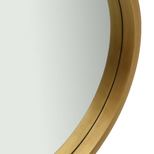 vidaXL Wall Mirror with Strap 50 cm Gold