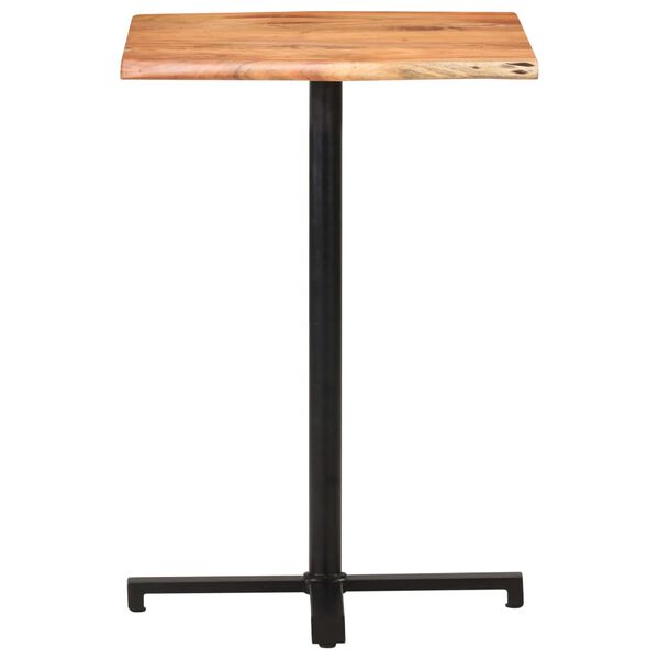 vidaXL Bar Table with Live Edges 60x60x110 cm Solid Acacia Wood