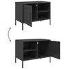 vidaXL TV Cabinets 2 pcs Black 68x39x50.5 cm Steel