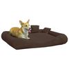 vidaXL Dog Cushion with Pillows Brown 115x100x20 cm Oxford Fabric