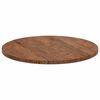 vidaXL Table Top Dark brown Ø 70 x 2.5 cm Solid oak wood