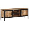 vidaXL TV Cabinet 110x30x40 cm Solid Rough Wood Mango