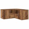 vidaXL Corner Cabinet Old Wood 160x40x45 cm Engineered Wood