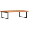 vidaXL Basin Shelf Wall Mounted Steel and Solid Wood Beech