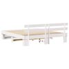 vidaXL Bed Frame with Headboard White 180 x 200 cm Solid Pine Wood