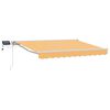 vidaXL Manual Awning Frame with LEDs Sand 5 x 3.5 m