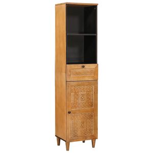 vidaXL Bathroom Cabinet Light Brown 38 x 33 x 160 cm Engineered Wood