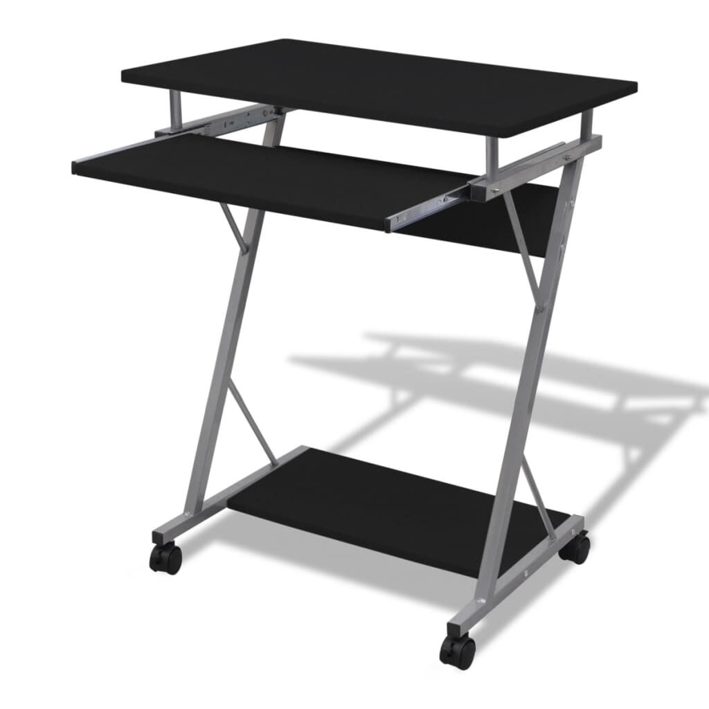 Computer desk with pull hot sale out shelf