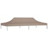 vidaXL Party Tent Roof 6x3 m Taupe 270 g/m&sup2;