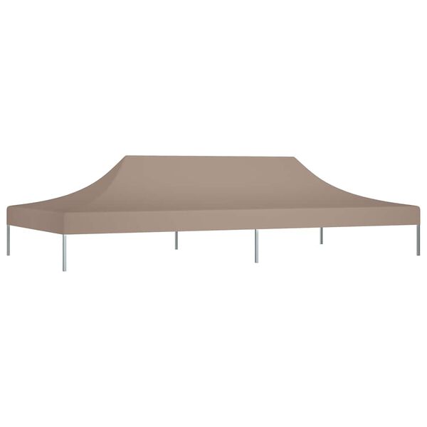 vidaXL Party Tent Roof 6x3 m Taupe 270 g/m&sup2;