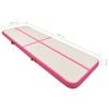 vidaXL Inflatable Gymnastics Mat with Pump 500x100x20 cm PVC Pink