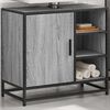 vidaXL Bathroom Sink Cabinet Grey Sonoma 65x33x60 cm Engineered Wood