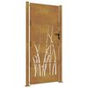 vidaXL Garden Gate 100 x 200 cm Powder-coated steel Black Lockable