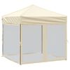 vidaXL Party Tent | Cream | 210D oxford fabric with silver coating | 2x2 m