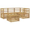 vidaXL Outdoor Sofa Set 5 pcs White Solid Acacia Wood