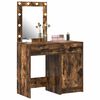 vidaXL Dressing Table 2 pcs Brown 50 x 41 x 135 cm Engineered wood
