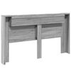 vidaXL Headboard Cabinet with LED Grey Sonoma 180 x 16.5 x 103.5 cm