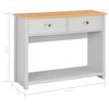 vidaXL Console Table Grey 97x35x76 cm