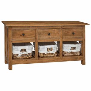 vidaXL Sideboard Solid Mahogany Wood 100x30x50 cm