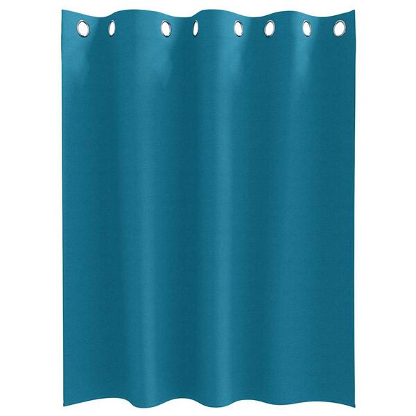 vidaXL Blackout Curtains with Rings 2 pcs Turquoise 140 x 140 cm