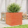 vidaXL Garden Planter Wax Brown 70x70x68.5 cm Solid Wood Pine