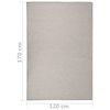 vidaXL Outdoor Flatweave Rug 120x170 cm Light Grey