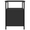 vidaXL Bedside Cabinets 2 pcs Black 34x35.5x50 cm Engineered Wood