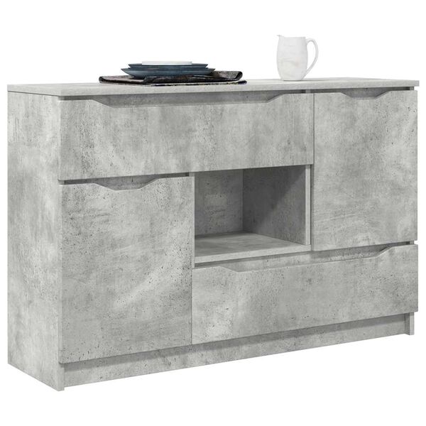 vidaXL Sideboard Concrete Grey 100 x 30 x 65.6 Engineered Wood