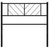 vidaXL Metal Headboard Black 100 cm