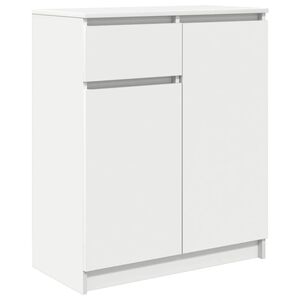 vidaXL Sideboard with Drawer White 71x35x84 cm Engineered Wood