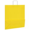 vidaXL Paper Bags 50 pcs with Handles Yellow 45x17x48 cm