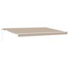 vidaXL Awning Retractable Manual Beige 450 x 350 x 165 cm Polyester