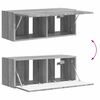vidaXL TV Cabinet Set 4 pcs Grey Sonoma Engineered Wood