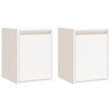 vidaXL Wall Cabinets 2pcs White 30x30x40 cm Solid Wood Pine