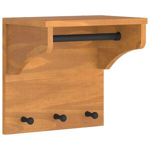 vidaXL Wall-mounted Coat Rack SANDNES 43x30x42 cm Solid Wood Pine