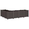 vidaXL Garden Planter Brown 160x120x53 cm PP