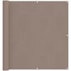 vidaXL Balcony Screen Taupe 110 x 800 cm Oxford Fabric