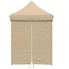 vidaXL Party Tent Folding Beige 200 x 200 x 306 cm Oxford Fabric