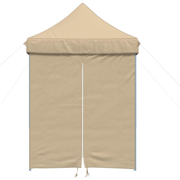 vidaXL Party Tent Folding Beige 200 x 200 x 306 cm Oxford Fabric