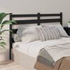 vidaXL Bed Headboard Black 126x4x100 cm Solid Wood Pine