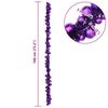 vidaXL Christmas Ball Garland Lilac 186 cm Polystyrene