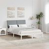 vidaXL Bed Frame Light Grey 140 x 190 cm Solid Pine Wood
