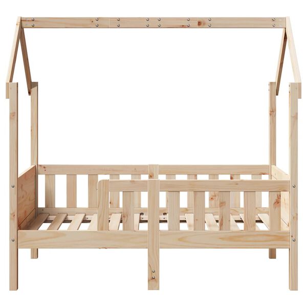 vidaXL Kids' House Bed Frame without Mattress 80x160 cm Pine