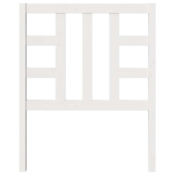 vidaXL Bed Headboard White 81x4x100 cm Solid Wood Pine