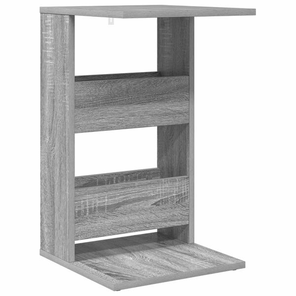 vidaXL Side Table Grey Sonoma 40 x 35 x 60.5 cm Engineered Wood