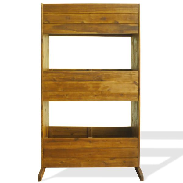 vidaXL 3-Tier Garden Raised Bed Solid Acacia Wood