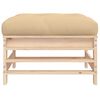 vidaXL Garden Footstools with Cushions 2pcs Solid Wood Pine